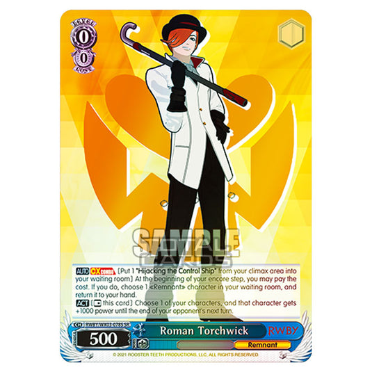 Weiss Schwarz - RWBY - Roman Torchwick (SR) RWBY/WX03-078S