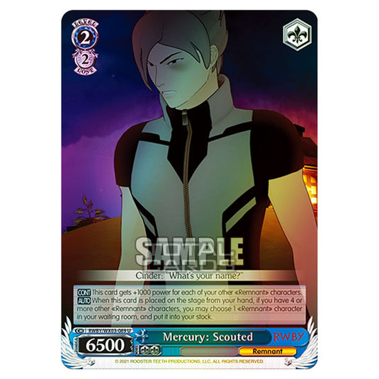 Weiss Schwarz - RWBY - Mercury: Scouted (U) RWBY/WX03-089