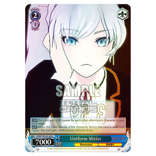 Weiss Schwarz - RWBY - Uniform Weiss (C) RWBY/WX03-096