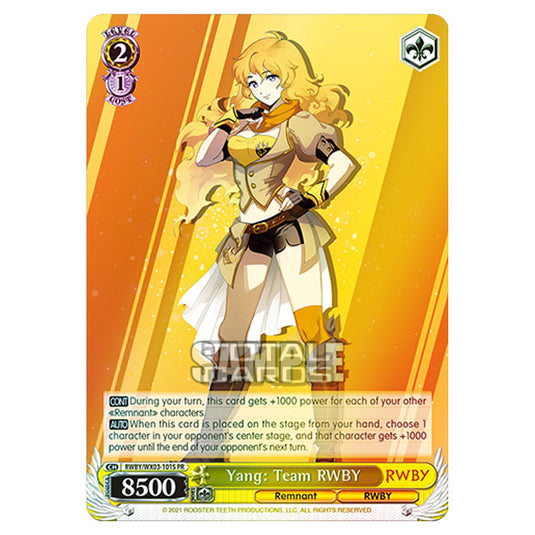 Weiss Schwarz - RWBY - Yang: Team RWBY (PR) RWBY/WX03-101