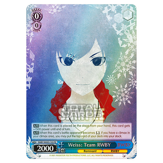 Weiss Schwarz - RWBY - Weiss: Team RWBY (PR) RWBY/WX03-103S