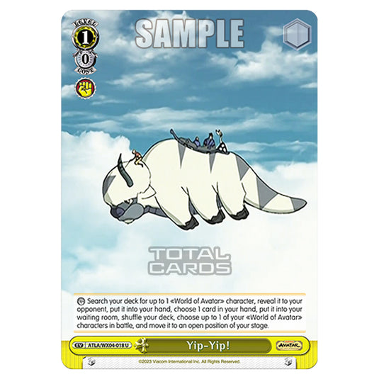 Weiss Schwarz - Avatar - The Last Airbender - Yip-Yip! (U) ATLA/WX04-018