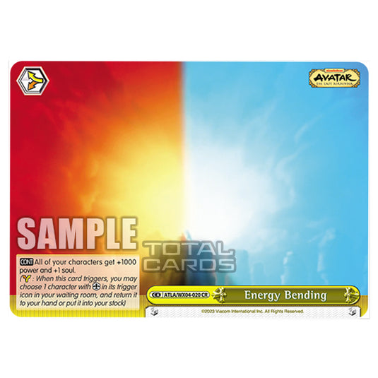 Weiss Schwarz - Avatar - The Last Airbender - Energy Bending (CR) ATLA/WX04-020