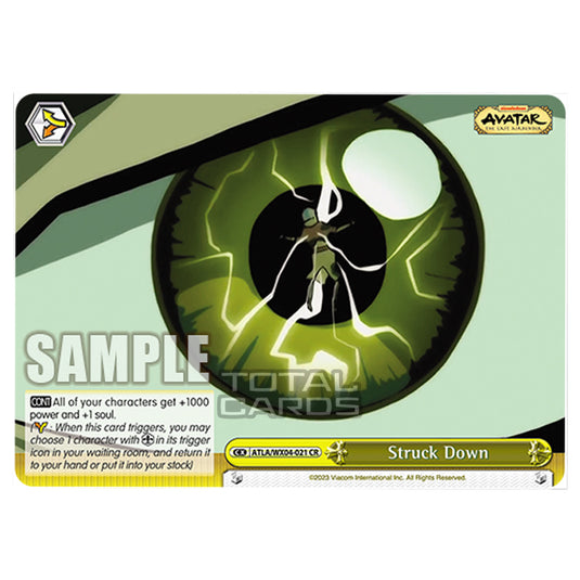 Weiss Schwarz - Avatar - The Last Airbender - Struck Down (CR) ATLA/WX04-021