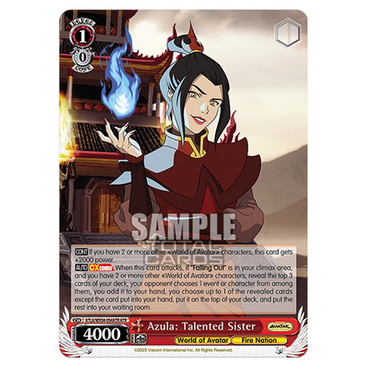 Weiss Schwarz - Avatar - The Last Airbender - Azula: Talented Sister (ATR) ATLA/WX04-054ATR