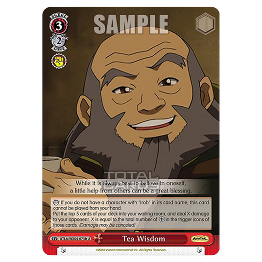 Weiss Schwarz - Avatar - The Last Airbender - Tea Wisdom (U) ATLA/WX04-073b