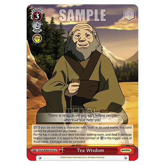 Weiss Schwarz - Avatar - The Last Airbender - Tea Wisdom (U) ATLA/WX04-073c