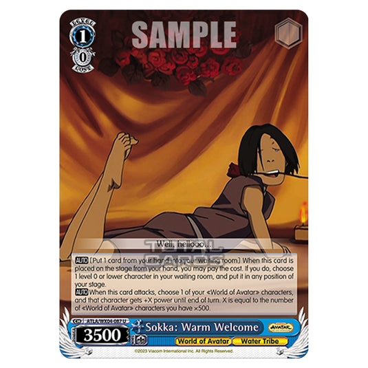 Weiss Schwarz - Avatar - The Last Airbender - Sokka: Warm Welcome (U) ATLA/WX04-087