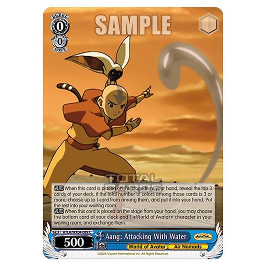 Weiss Schwarz - Avatar - The Last Airbender - Aang: Attacking With Water (C) ATLA/WX04-089