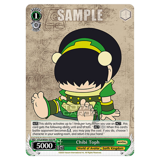 Weiss Schwarz - Avatar - The Last Airbender - Chibi Toph (PR) ATLA/WX04-102S