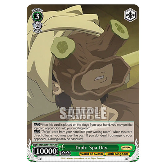 Weiss Schwarz - Avatar - The Last Airbender - Toph: Spa Day (PR) ATLA/WX04-107S
