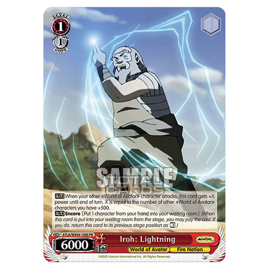 Weiss Schwarz - Avatar - The Last Airbender - Iroh: Lightning (PR) ATLA/WX04-108S