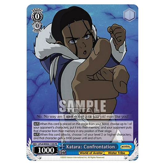 Weiss Schwarz - Avatar - The Last Airbender - Katara: Confrontation (PR) ATLA/WX04-110