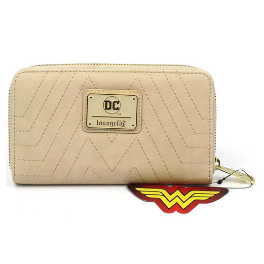 Loungefly - Wonder Woman - Cream Quilted Faux Leather Purse