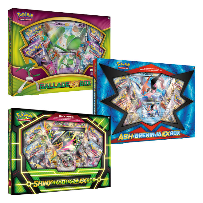 Pokemon - Shiny Rayquaza EX Box - Ash-Greninja EX Box & Gallade EX Box Pokemon - Shiny Rayquaza EX Box - Ash-Greninja EX Box & Gallade EX Box