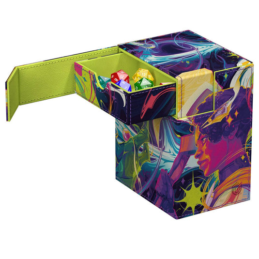 Ultimate Guard - Flip'n'Tray Xenoskin Deck Case 100+ - Magic the Gathering - Edge of Eternities - Haliya and Tezzeret