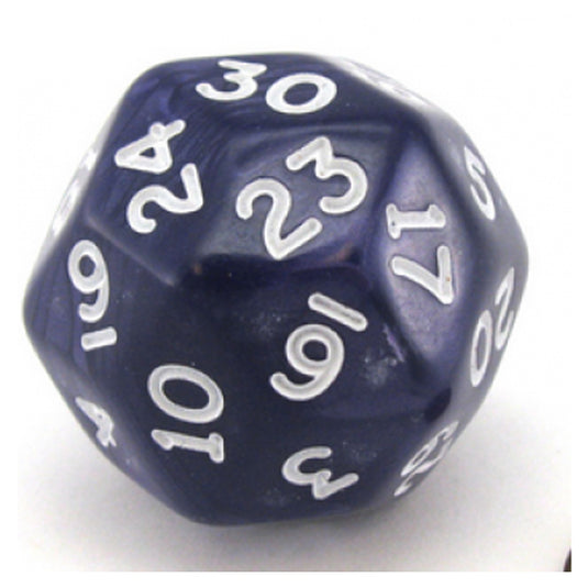 Chessex - Pearlescent - 30-Sided Dice - Purple/White