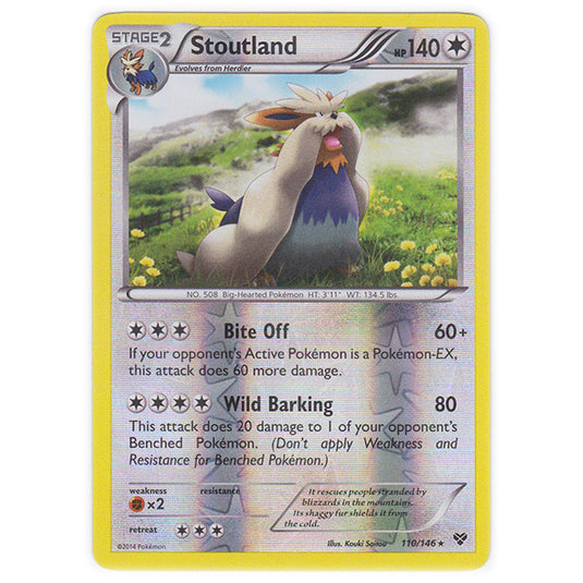 Pokemon - XY Base Set - (Reverse Holo) Stoutland - 110/146