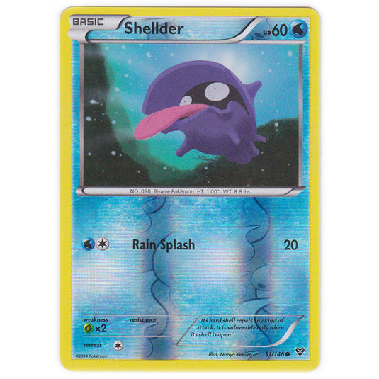 Pokemon - XY Base Set - (Reverse Holo) Shellder - 31/146