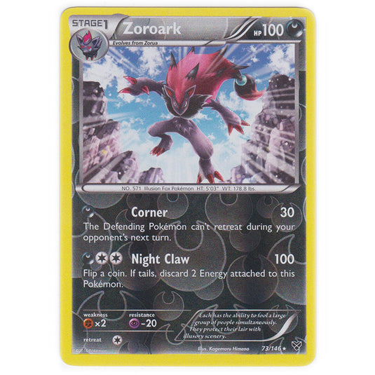 Pokemon - XY Base Set - (Reverse Holo) Zoroark - 73/146