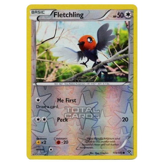 Pokemon - XY Base Set - (Reverse Holo) Fletchling - 113/146