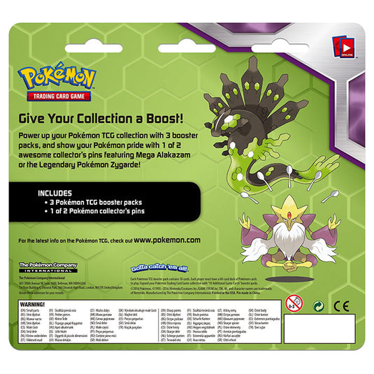 XY - 3 Pack - Zygarde Pin Blister