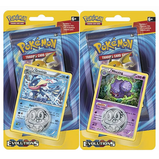 XY Evolutions - Checklane Blister Set (Weezing & Greninja)
