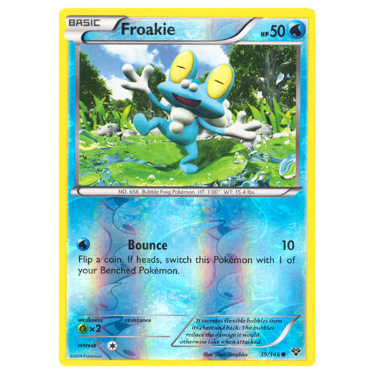 Pokemon - XY Base Set - (Reverse Holo) Froakie - 39/146