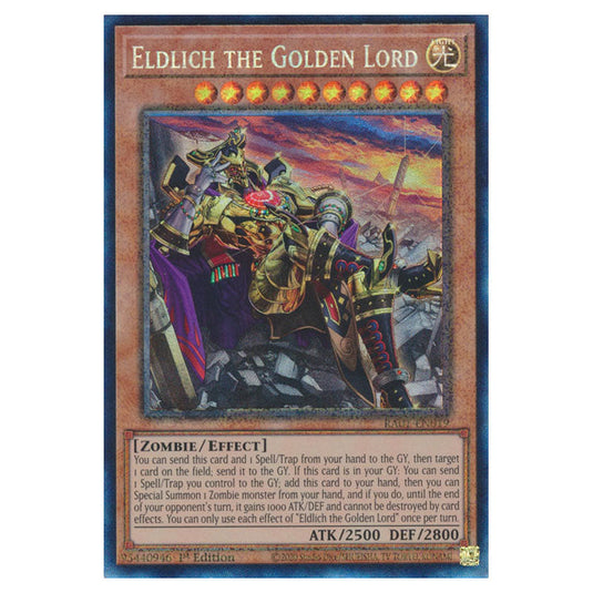 Yu-Gi-Oh! - 25th Anniversary Rarity Collection - Eldlich the Golden Lord (alternate art) (Collector's Rare) RA01-EN019A-CR