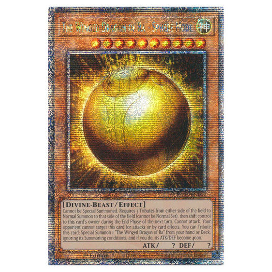 Yu-Gi-Oh! - 25th Anniversary Rarity Collection - The Winged Dragon of Ra - Sphere Mode (Quarter Century Secret Rare) RA01-EN007-QCSR