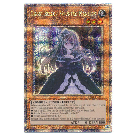 Yu-Gi-Oh! - 25th Anniversary Rarity Collection - Ghost Belle & Haunted Mansion (Quarter Century Secret Rare) RA01-EN011-QCSR