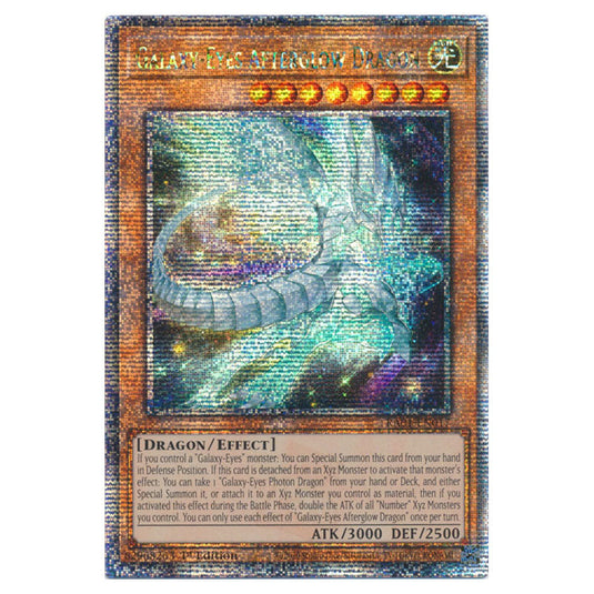 Yu-Gi-Oh! - 25th Anniversary Rarity Collection - Galaxy-Eyes Afterglow Dragon (Quarter Century Secret Rare) RA01-EN017-QCSR