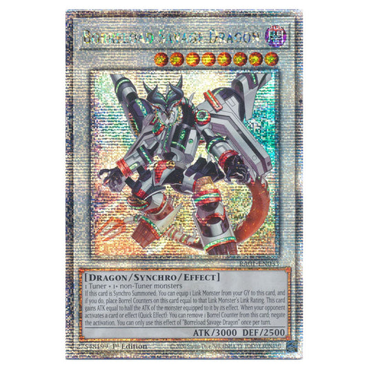 Yu-Gi-Oh! - 25th Anniversary Rarity Collection - Borreload Savage Dragon (Quarter Century Secret Rare) RA01-EN033-QCSR