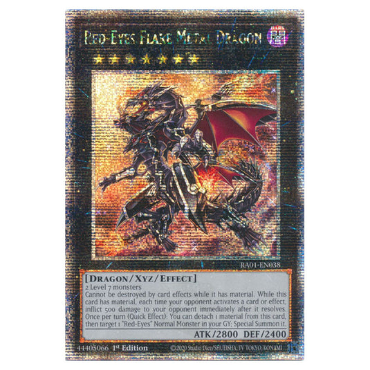 Yu-Gi-Oh! - 25th Anniversary Rarity Collection - Red-Eyes Flare Metal Dragon (Quarter Century Secret Rare) RA01-EN038-QCSR