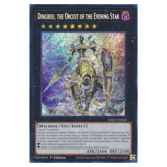 Yu-Gi-Oh! - 25th Anniversary Rarity Collection - Dingirsu, the Orcust of the Evening Star (Secret Rare) RA01-EN040-SECR