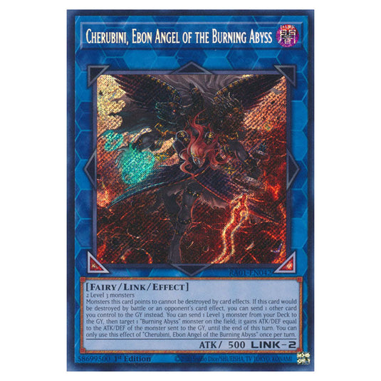 Yu-Gi-Oh! - 25th Anniversary Rarity Collection - Cherubini, Ebon Angel of the Burning Abyss (Secret Rare) RA01-EN042-SECR
