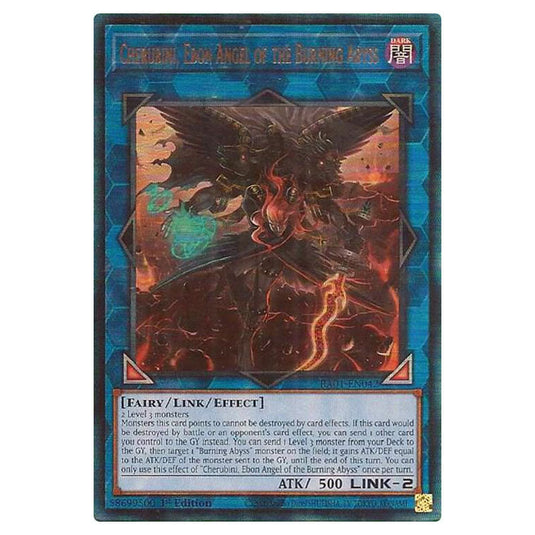 Yu-Gi-Oh! - 25th Anniversary Rarity Collection - Cherubini, Ebon Angel of the Burning Abyss (Ultimate Rare) RA01-EN042-ULTIR