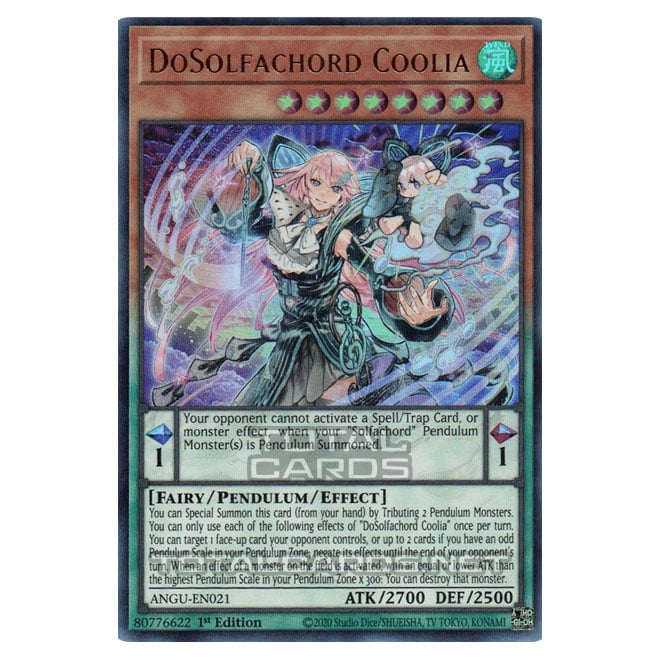 Yu-Gi-Oh! - Ancient Guardians - DoSolfachord Coolia (Ultra Rare) ANGU- Yu-Gi-Oh! - Ancient Guardians - DoSolfachord Coolia (Ultra Rare) ANGU-