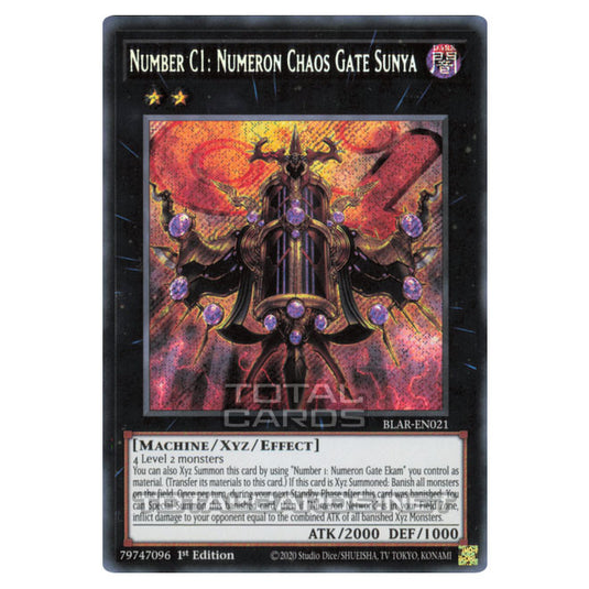 Yu-Gi-Oh! - Battles of Legend: Armageddon - Number C1: Numeron Chaos Gate Sunya (Secret Rare) BLAR-EN021