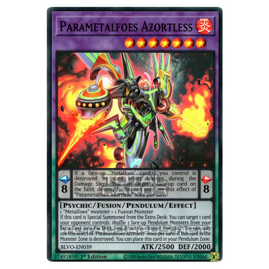 Yu-Gi-Oh! - Blazing Vortex - Parametalfoes Azortless (Super Rare) BLVO-EN039