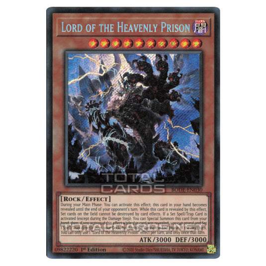 Yu-Gi-Oh! - Burst of Destiny - Lord of the Heavenly Prison (Secret Rare) BODE-EN030