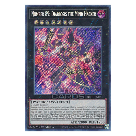 Yu-Gi-Oh! - Brothers of Legend - Number 89: Diablosis the Mind Hacker (Secret Rare) BROL-EN073
