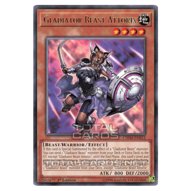 Yu-Gi-Oh! - Chaos Impact - Gladiator Beast Attorix (Rare) CHIM-EN012 Yu-Gi-Oh! - Chaos Impact - Gladiator Beast Attorix (Rare) CHIM-EN012
