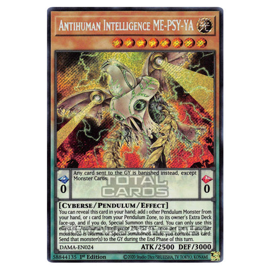 Yu-Gi-Oh! - Dawn of Majesty - Antihuman Intelligence ME-PSY-YA (Secret Rare) DAMA-EN024