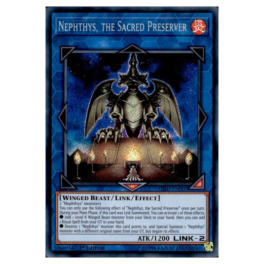 Yu-Gi-Oh! - Hidden Summoners - Nephthys, the Sacred Preserver (Secret Rare) HISU-007