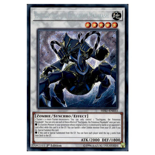 Yu-Gi-Oh! - Hidden Summoners - Tsuchigumo, the Poisonous Mayakashi (Secret Rare) DBHS-033