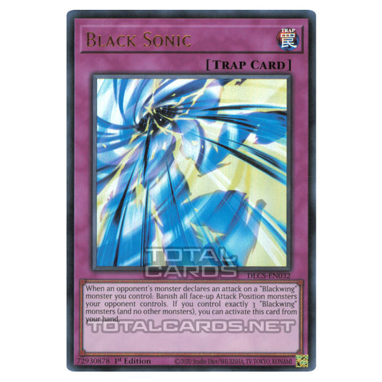 Yu-Gi-Oh! - Dragons of Legend: The Complete Series - Black Sonic (Ultra Rare) DLCS-EN032-Green