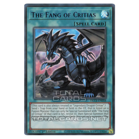 Yu-Gi-Oh! - Dragons of Legend: The Complete Series - The Fang of Critias (Ultra Rare) DLCS-EN058-Blue