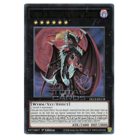 Yu-Gi-Oh! - Dragons of Legend: The Complete Series - Number 24: Dragulas the Vampiric Dragon (Ultra Rare) DLCS-EN118-Purple