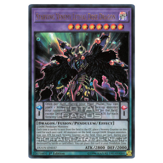 Yu-Gi-Oh! - Duel Overload - Starving Venemy Lethal Dose Dragon (Ultra Rare) DUOV-EN037